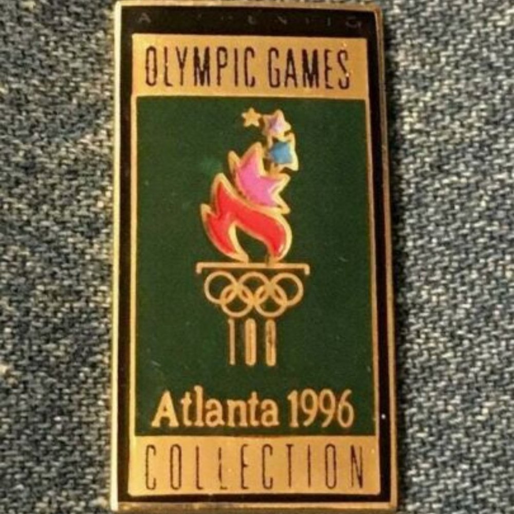 1996 Olympic Pin ~ Torch Logo ~ Torchmark ~ Atlanta  Summer Games Collection
